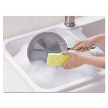 Scotch-Brite® Heavy-duty Scrub Sponge, 4.5 X 2.7, 0.6" Thick, Yellow-green, 6-pack freeshipping - TVN Wholesale